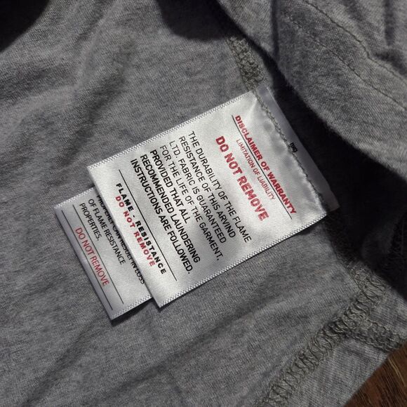 Ariat FR Henley Long Sleeve Shirt Medium Mens Gray Flame Resistant Work Utility - Picture 8 of 11